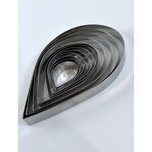 Caljava Rose Petal Cutter Set Stainless Steel Sugar Flower Cake Decorating 9pc